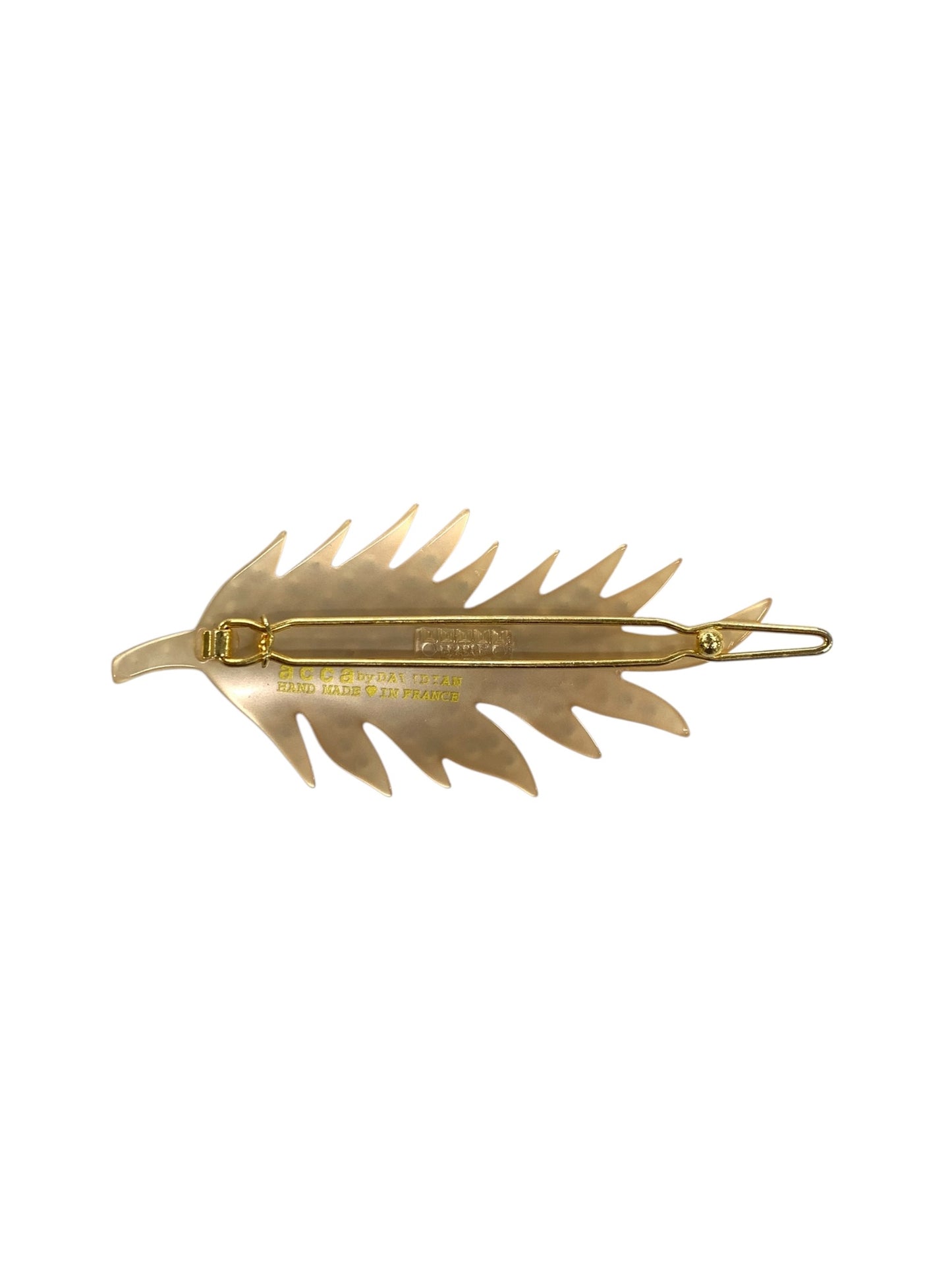 アッカ ヘアピン ベージュ ラインストーン ヘアピン リーフ ITIOY0KKWJH2