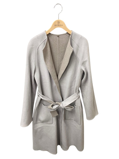 フォクシーブティック Cashmere Luxe Coat 43045 コート 40 グレー カシミヤ リバーシブル IT4CO49UCFXM