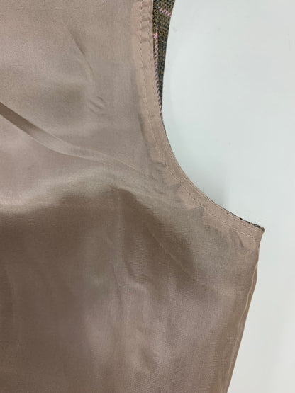 フォクシーブティック Dress Rose Latte 43044 ワンピース 38 グレー チェック柄 ウール混 IT8L1F0PCAKW