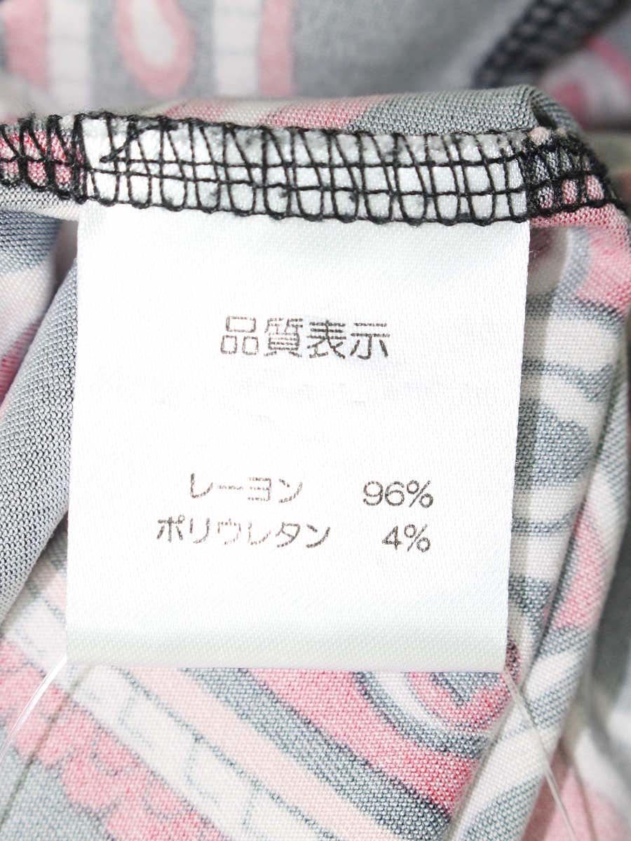 スーパービューティー ワンピース 40 ブラック/レッド ペイズリー ストレッチ素材 ITYO673K5OAK