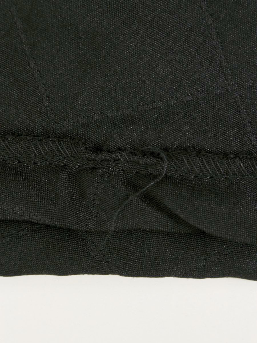 エムズグレイシー 017517 スカート 38 ブラック キルティング 花ボタン IT89NL6OMCHL