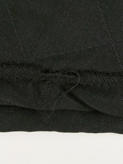 エムズグレイシー 017517 スカート 38 ブラック キルティング 花ボタン IT89NL6OMCHL