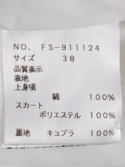 エムズグレイシー 911124 ワンピース 38 ブラック 花 ラインストーン IT3ZSBNXNRO0