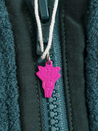 アルベロベロ 434453 ブルゾン F グリーン フリース ジップアップ ビジュー ITBJ2RA6PNDC