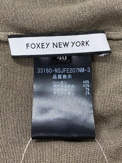 フォクシーニューヨーク コルティ 33180 カーディガン 40 ブラウン ITD5GC1K83F0