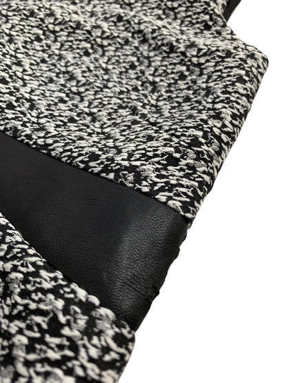 アディアム 34267 ワンピース 4 ブラック ツイード Vネック ITHIWDMOIZQI