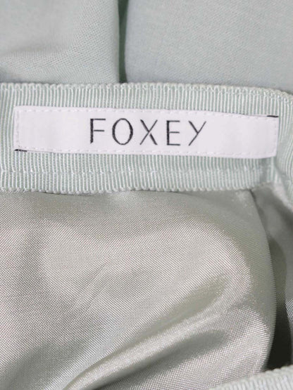 フォクシーブティック 38575 スカート 38 グリーン 38575 Silk Wool Skirt ITX1GC5KOPM8