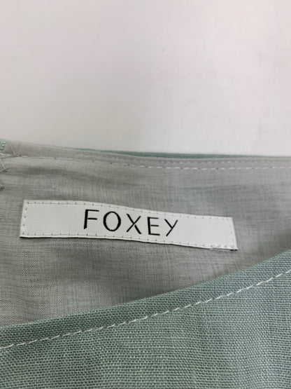 フォクシーブティック Marz Dress メルツドレス 43562 ワンピース 40 グリーン リネン 麻 ITPO8Q07E2U8