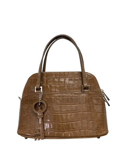 フォクシーブティック SUCCESS MACARON 27074 ショルダーバッグ ブラウン 型押しレザー ITGUBGT2QQOG