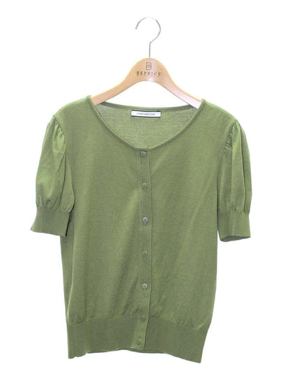 フォクシーニューヨーク  レキシントン 41259 カーディガン 38 グリーン ニット ITF2SFPB45NS