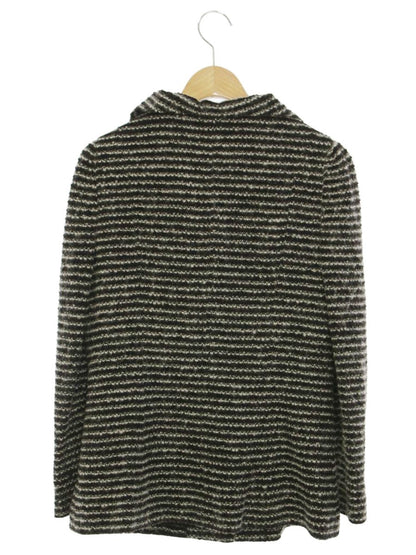 エムズグレイシー 424702 アウター 40 ブラック ラメ ニット リボン ウール IT83Z629Z1Q2