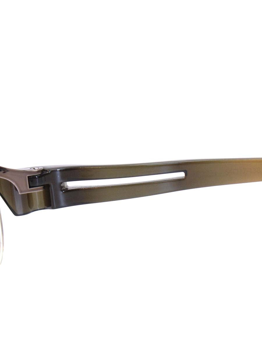 アミパリ JSPIRIT JS-2020 メガネ ブラウン コンビフレーム ハーフリム スクエア ITI61EGWHWZ2