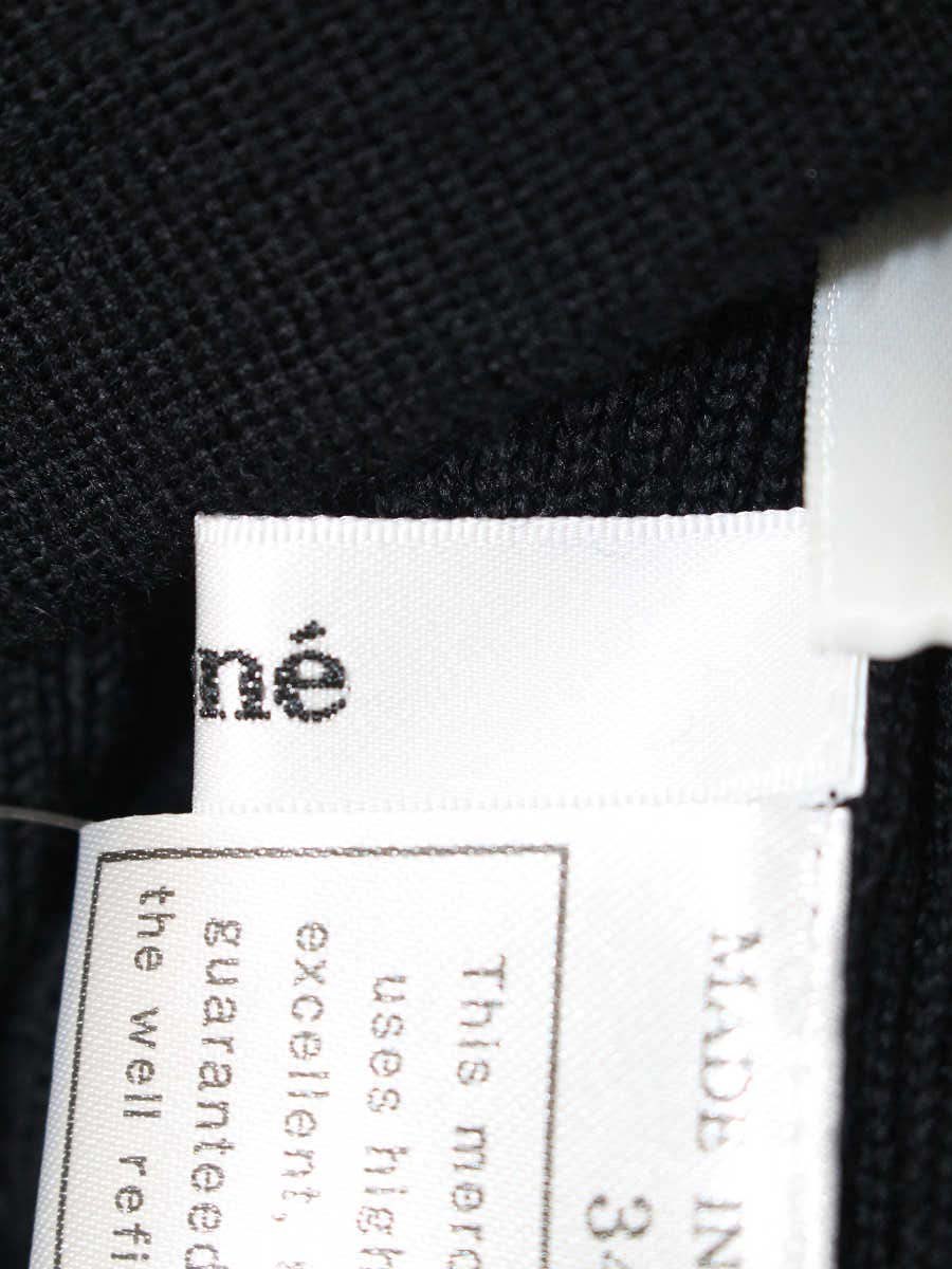 ルネ 6632410 パンツ 34 ブラック ニット IT9GSBJC75VK