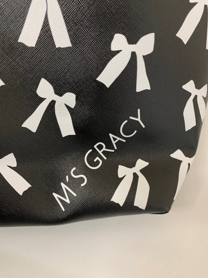 エムズグレイシー 094503 トートバッグ ブラック リボン ITAND1HU6NUV