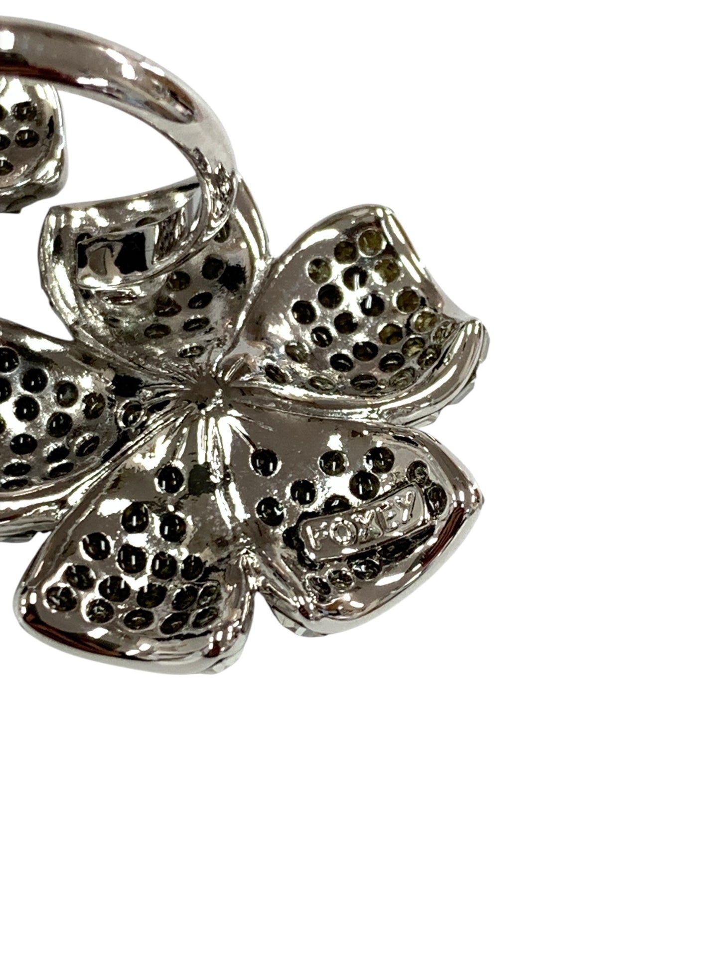 フォクシーブティック Ring Twin Flower 37450 リング シルバー ラインストーン IT33VL7O4SCC 【SALE】