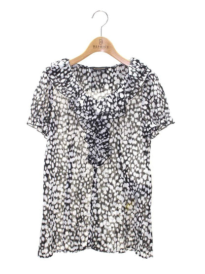 エムプルミエ B310-005 ブラウス 36 ブラック フリル ITSE0SW289K4 【SALE】