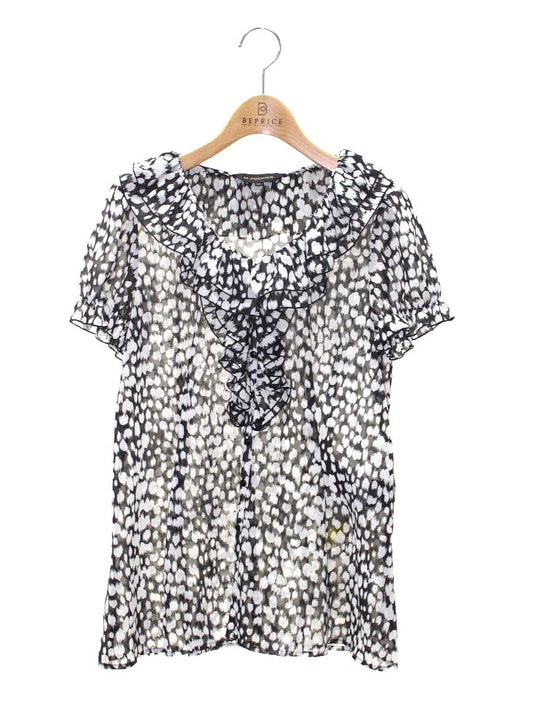 エムプルミエ B310-005 ブラウス 36 ブラック フリル ITSE0SW289K4