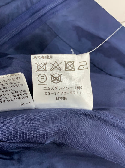 エムズグレイシー 011516 ワンピース 36 グリーン フラワーモチーフ 絵画調 リボン ITEMY7X6EZQE