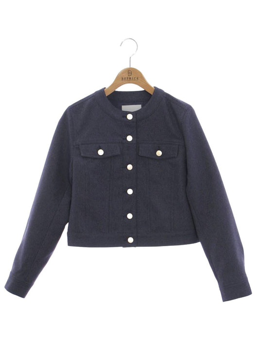 セルフォード デニムライクジャケット CWFJ242010 ノーカラー 36 ブルー ITWS6569W66O