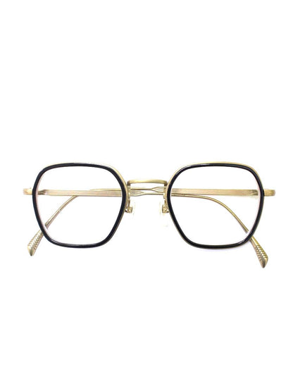 アイウェアバイデイヴィッドベッカム DB1103 メガネ ブラック/ゴールド チタニウム ヘキサゴン ITFFPH5NYYOA 【SALE】