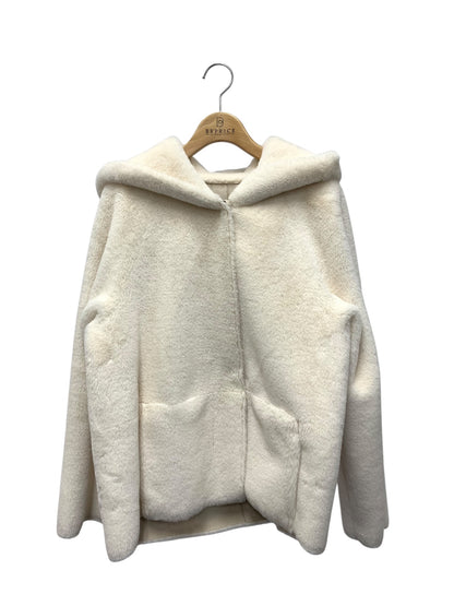 エムズグレイシー フェイクムートンコート 119606 38 ホワイト リバーシブル ITYSDT1XH7C8