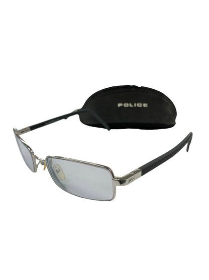 ポリス S2897 メガネ シルバー コンビフレーム フルリム スクエア IT0DNX4WSZQI 【SALE】