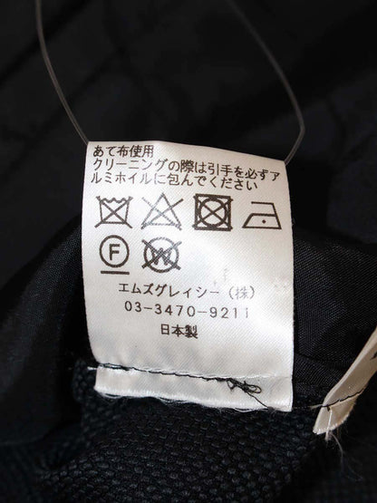 エムズグレイシー 814305 ジャケット 38 ブラック 花 ジップアップ ITFLLE5KCUMU