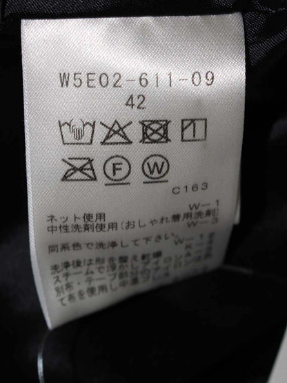 トゥービーシック W5E02-611-09 パーカー 42 ブラック ベロア ジップ ITPESE3H0XLQ