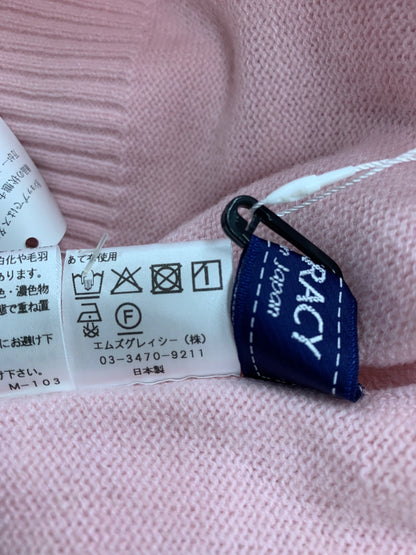 エムズグレイシー 518702 ニット 38 ピンク タートル パフスリーブ ITUQC6QNMBHW