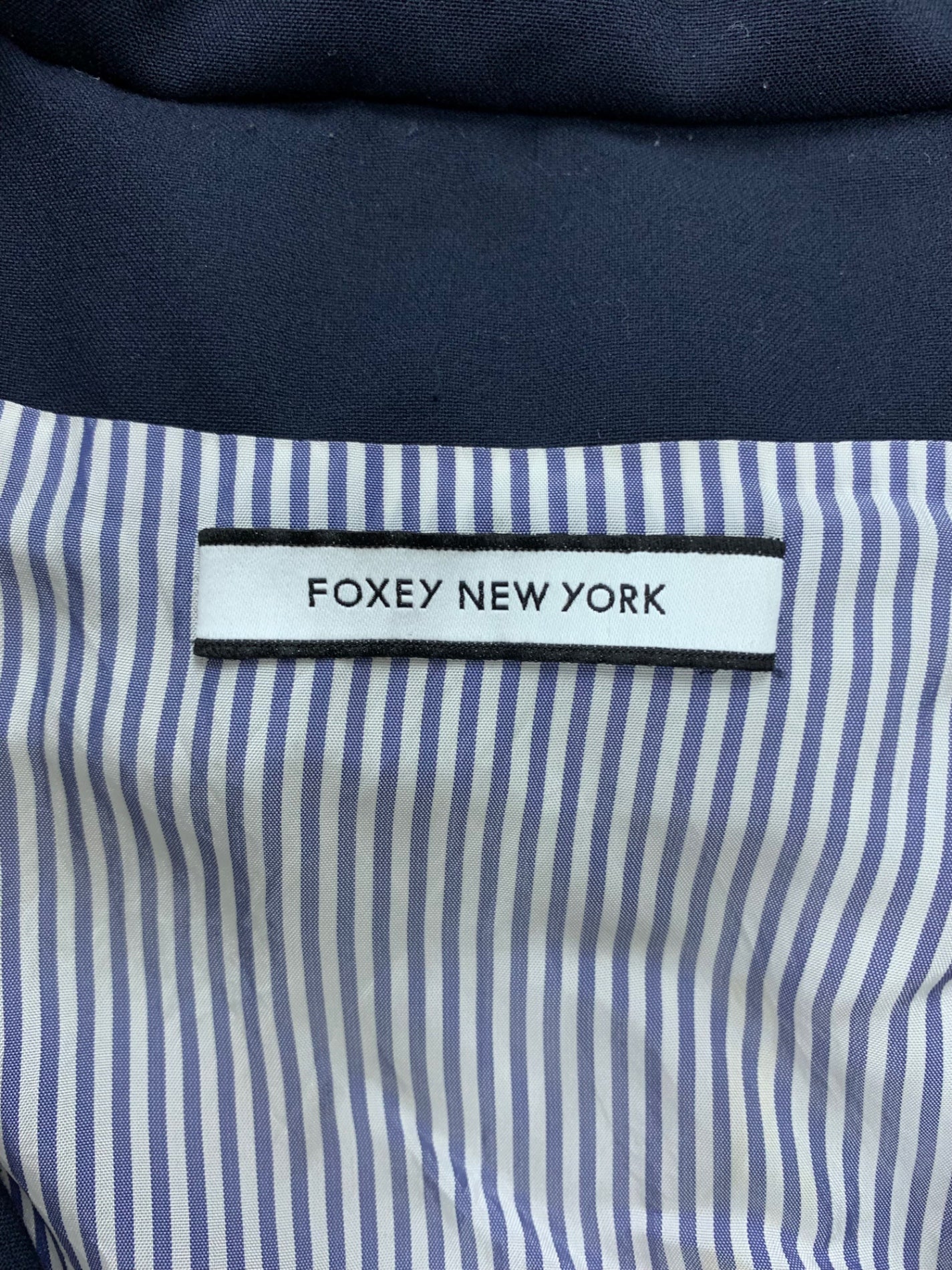 フォクシーニューヨーク ブリリアント タキシードクッション 33726 コート 38 ネイビー 中綿 IT0M8CYYEHB7