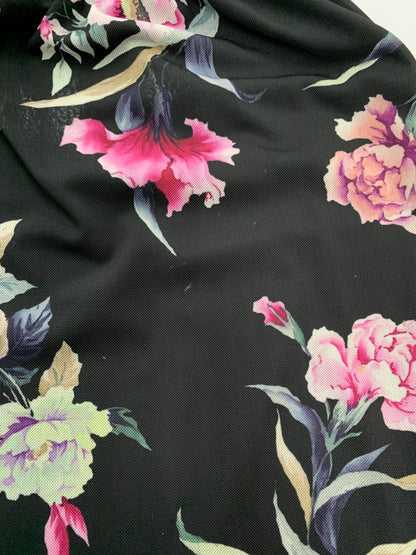 ダイアグラム 03233-32091 ワンピース 36 ブラック 花柄 ITH3HL87YVCL