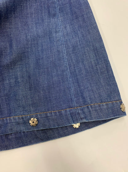 ロエベ バルーントラウザーズ S359Y11XC2 デニムパンツ 36 ブルー 裾2way IT2X9VLHGEN0 【SALE】