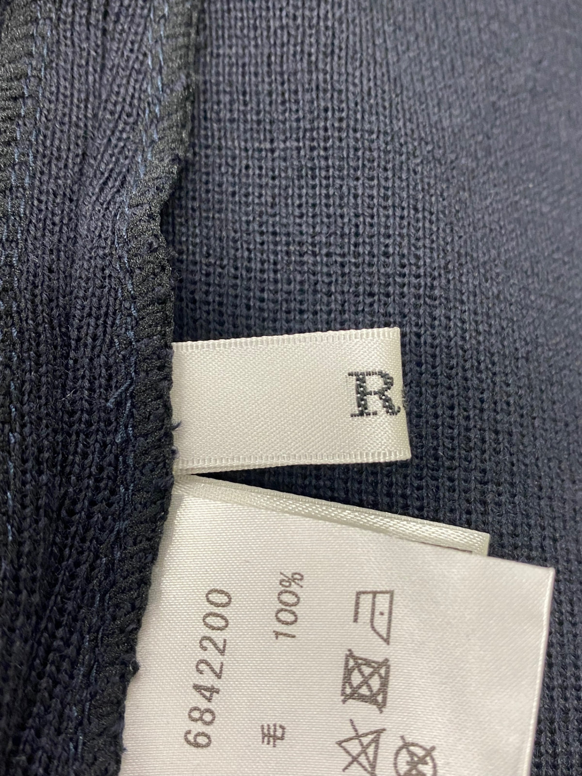 ルネ 6842200 ワンピース 36 ネイビー ニットドレス ノースリーブ ITD8RYRZQYBC