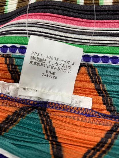 プリーツプリーズイッセイミヤケ PP31-JO538 カーディガン 3 マルチカラー ITQ7O1XEVLGA