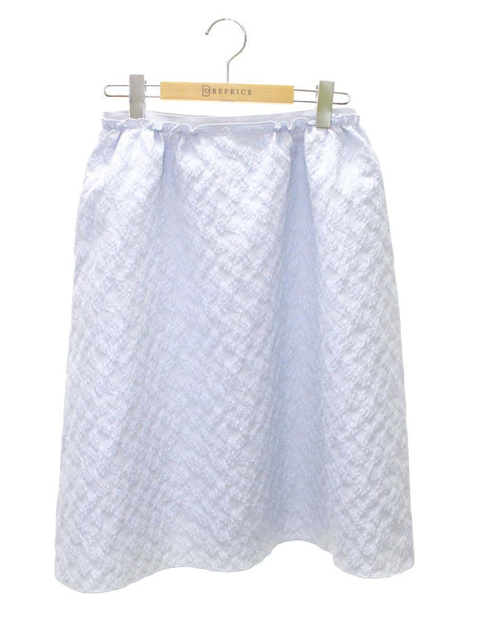 フォクシーニューヨーク collection Peony ピオニー 40965 スカート 38 ブルー フラワーモチーフ IT9JFL9QYCSS