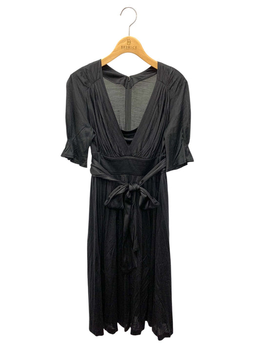 バーバリー FM475-166-09 ワンピース 38 ブラック シルク IT5YOEIZVVKU