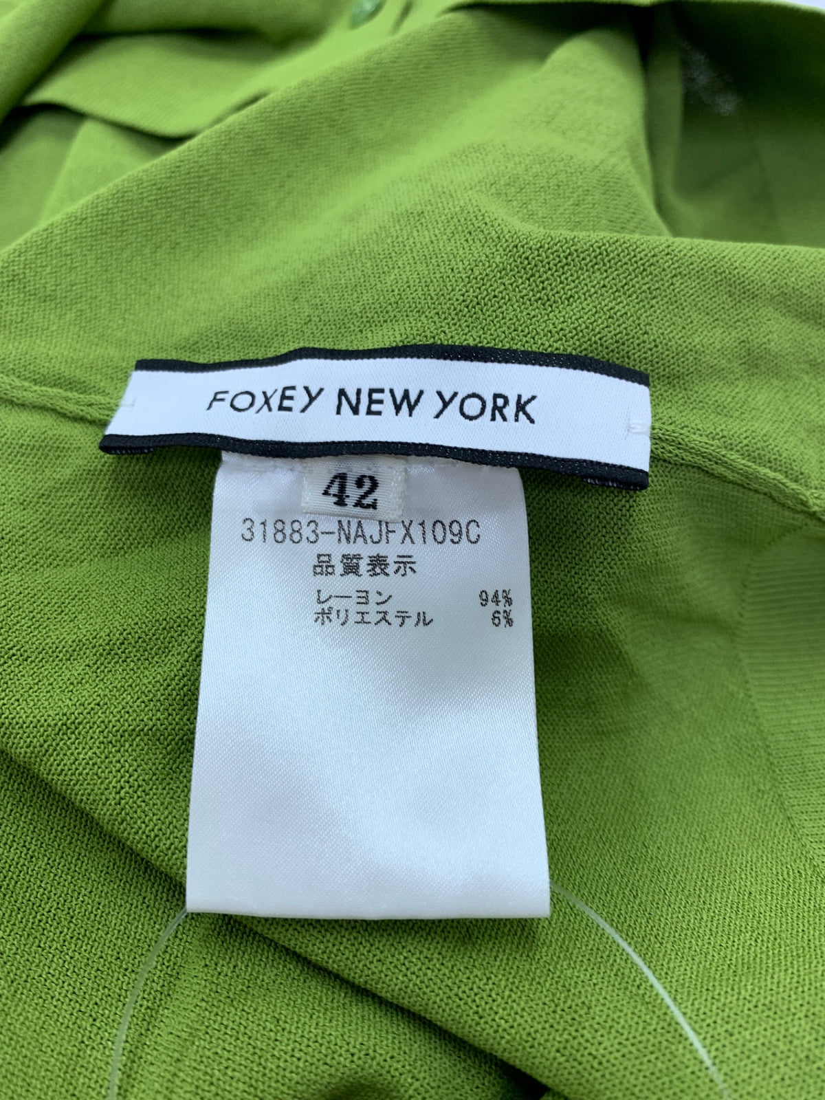 フォクシーニューヨーク アッパースタンダード 31883 カーディガン 42 グリーン ITKT9OX7G22L