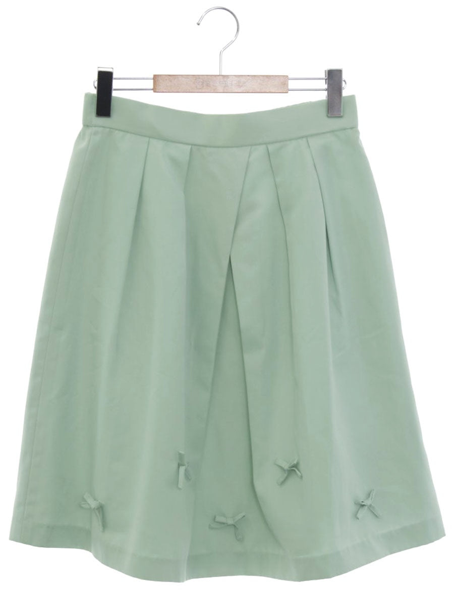 ギャラリービスコンティ 1265461 スカート 2 グリーン リボン フレアー ITG0B3MVH28I