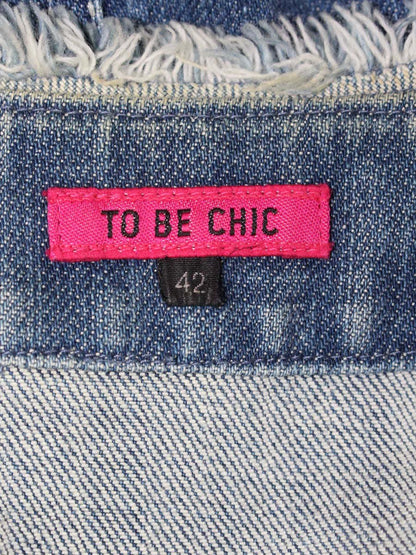 トゥービーシック W5E05-106-24 デニムジャケット 42 ブルー ビジュー ITH7ARU2R7ZU