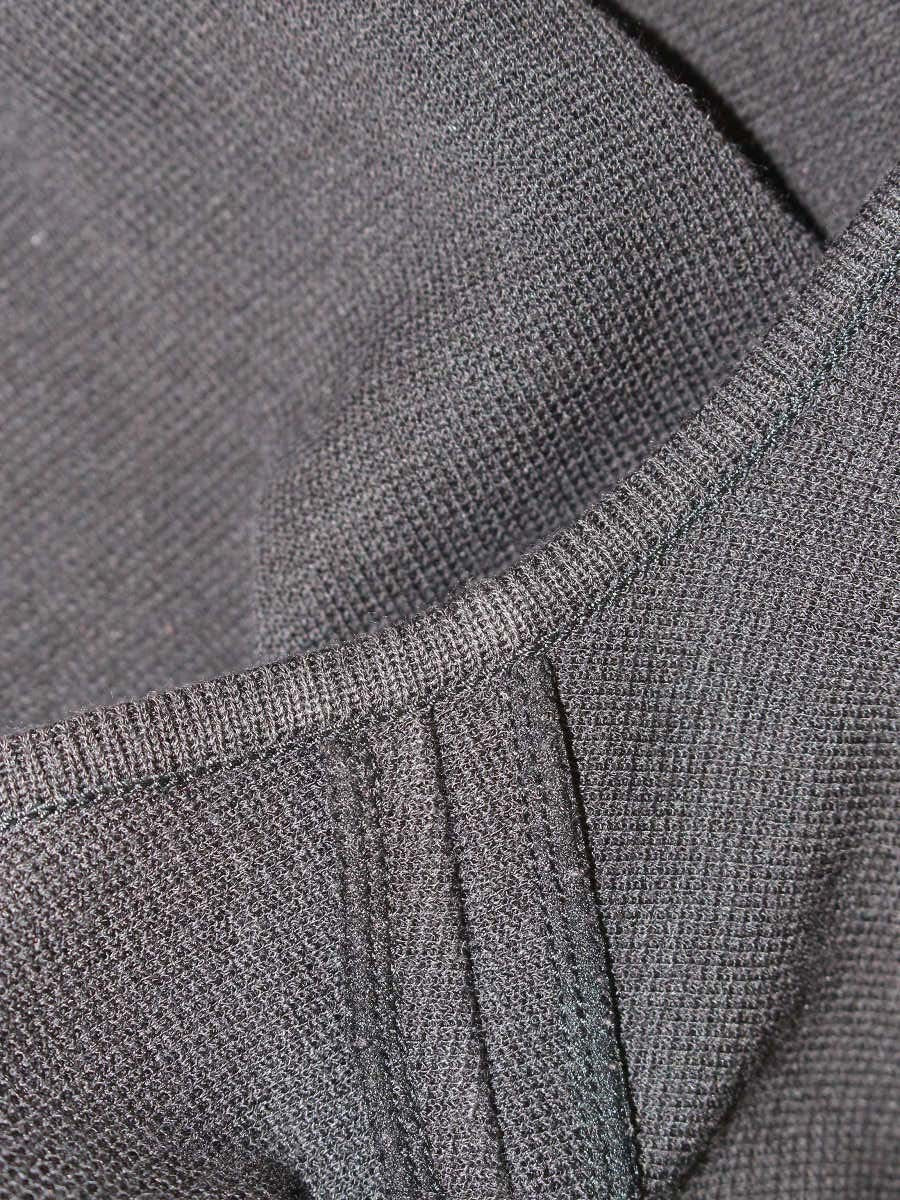 エムズグレイシー Ribbon Knit 818503 ニット セーター 40 ブラック ストレッチ ITR7X09QDAFE