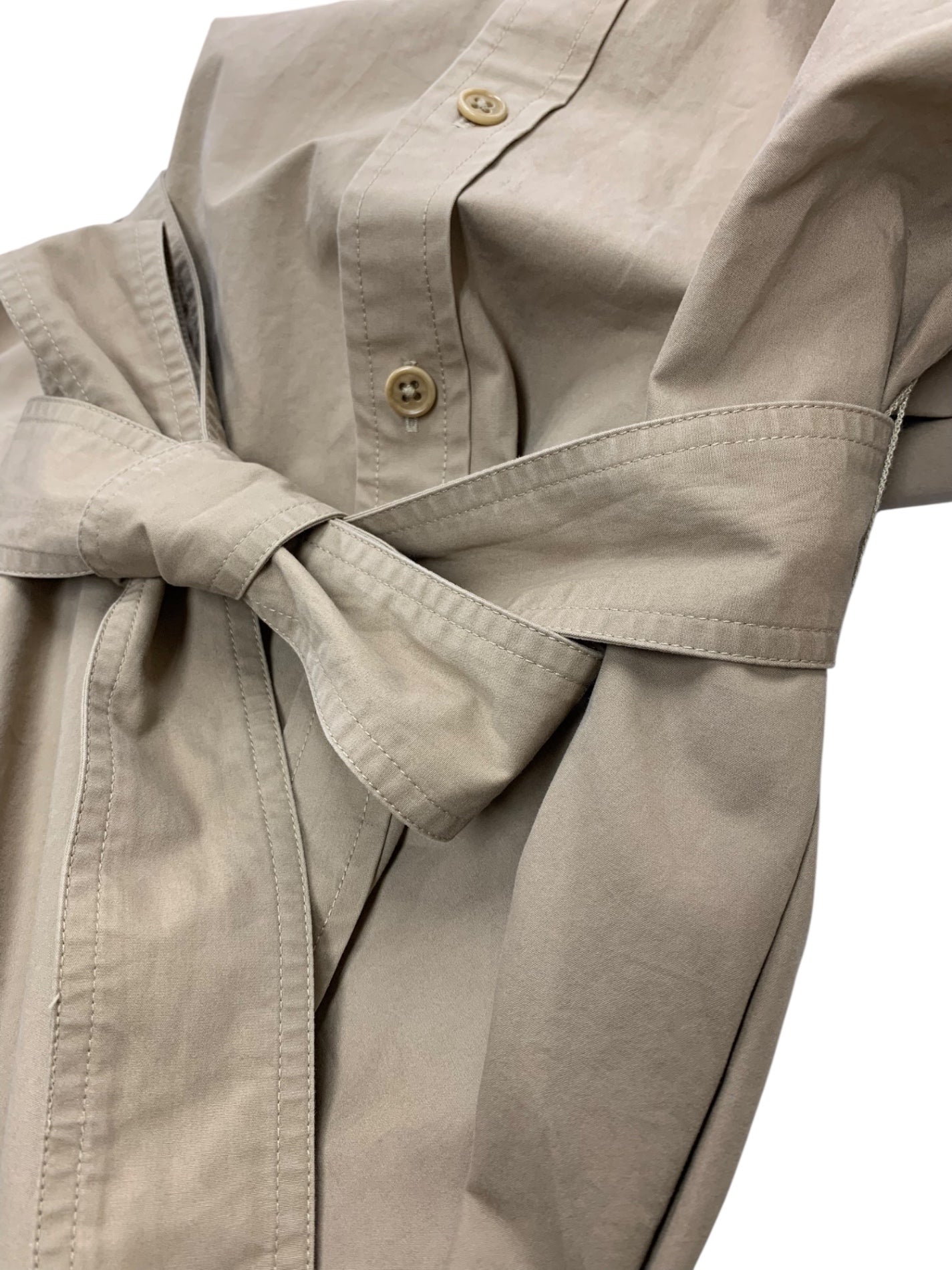 ポロラルフローレン ベルテッド コットン オックスフォード シャツドレス シャツワンピース 4 ベージュ ITJ3DXTD3ZQ8 【SALE】