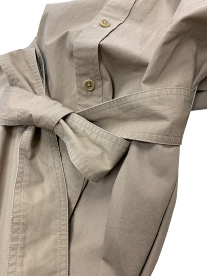 ポロラルフローレン ベルテッド コットン オックスフォード シャツドレス シャツワンピース 4 ベージュ ITJ3DXTD3ZQ8 【SALE】