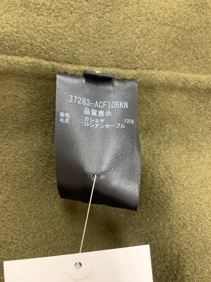 フォクシーブティック 37283 コート F カーキグリーン カシミヤ ロシアンセーブルファー SP品 ITDWVTP8PNUG 【SALE】