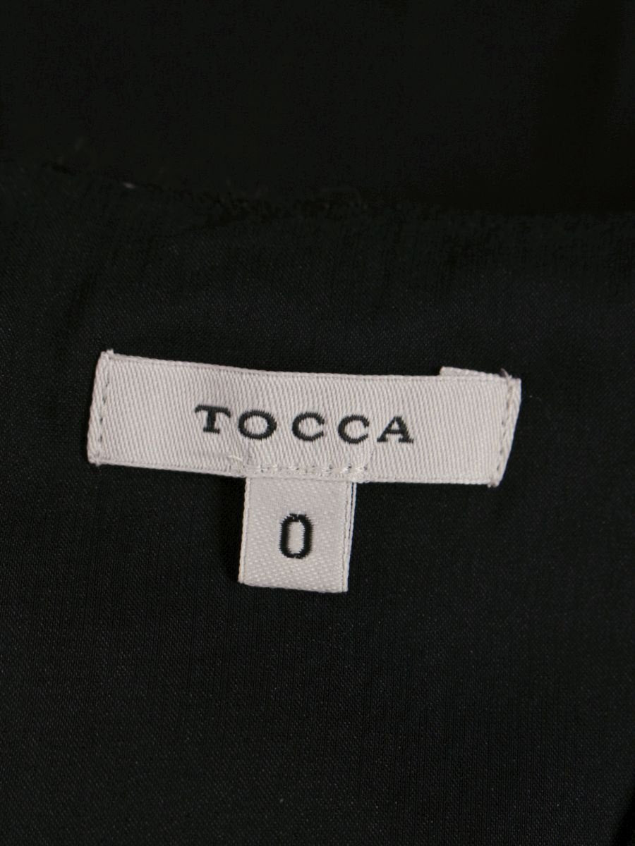 トッカ OPTOHS0001 ワンピース 0 ブラック レース パフスリーブ ITXVI1AJN9IO