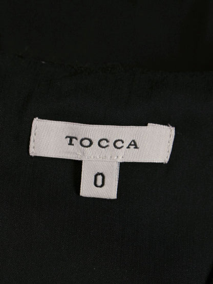 トッカ OPTOHS0001 ワンピース 0 ブラック レース パフスリーブ ITXVI1AJN9IO