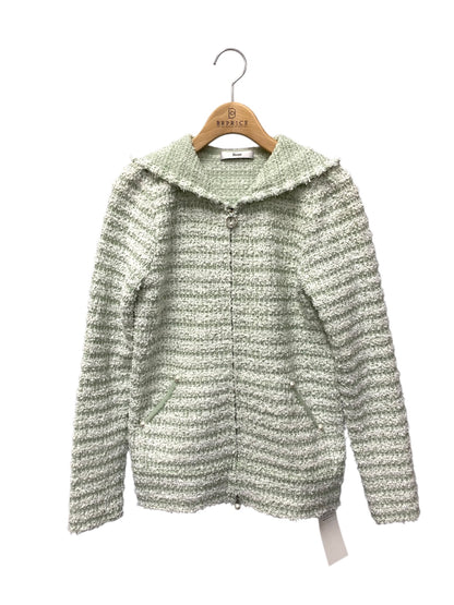 ルネ 6212340 パーカー 34 グリーン ツイード調 フーディ ジップアップ ITNAHCDOX3CO