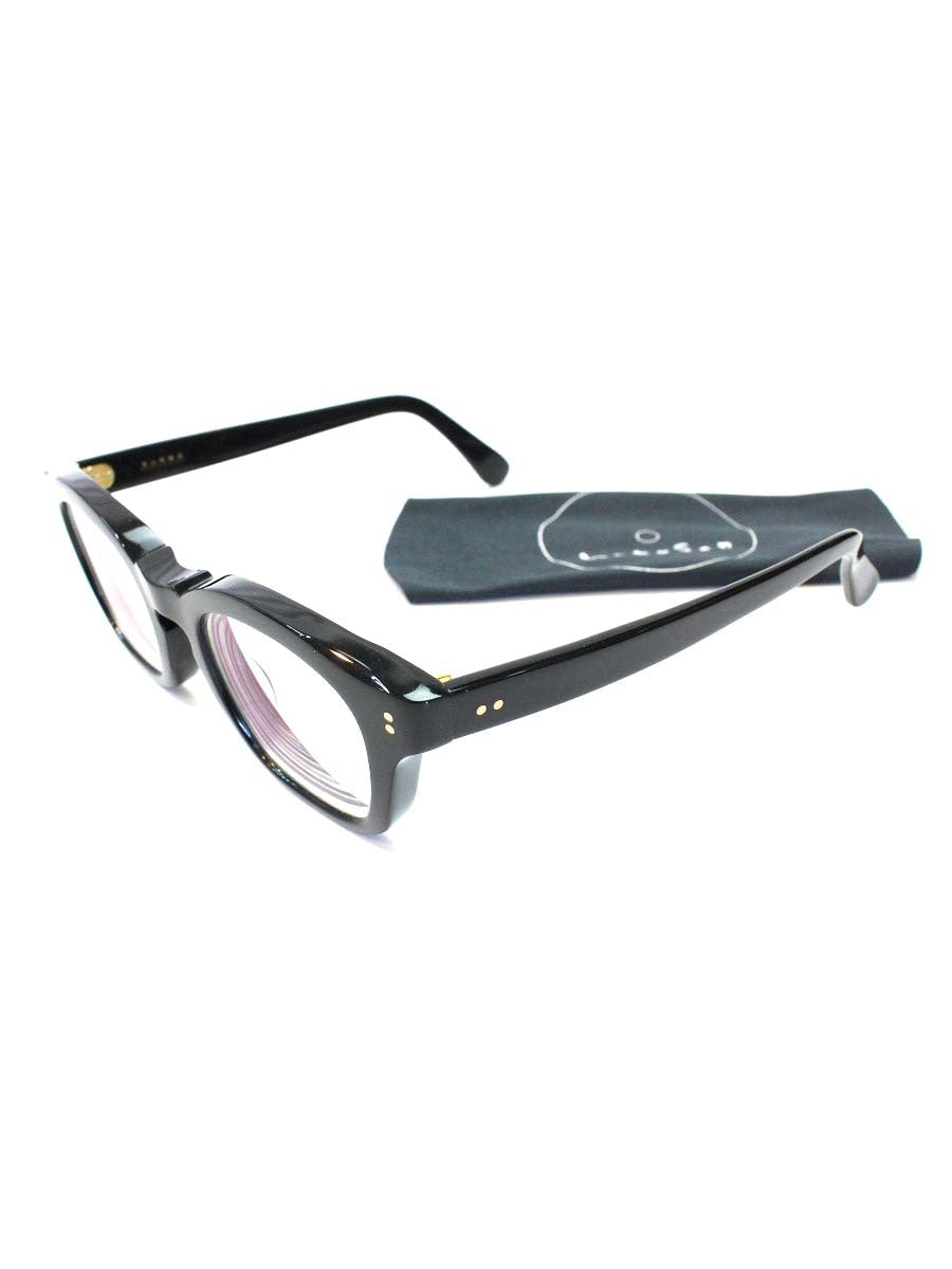 白山眼鏡店 B6 メガネ ブラック セルフレーム IT8RKEJ9WJLK