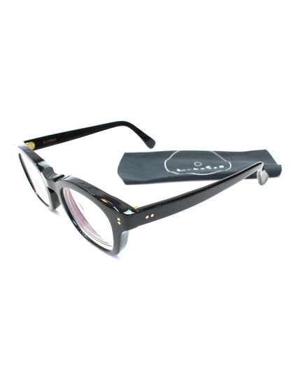 白山眼鏡店 B6 メガネ ブラック セルフレーム IT8RKEJ9WJLK