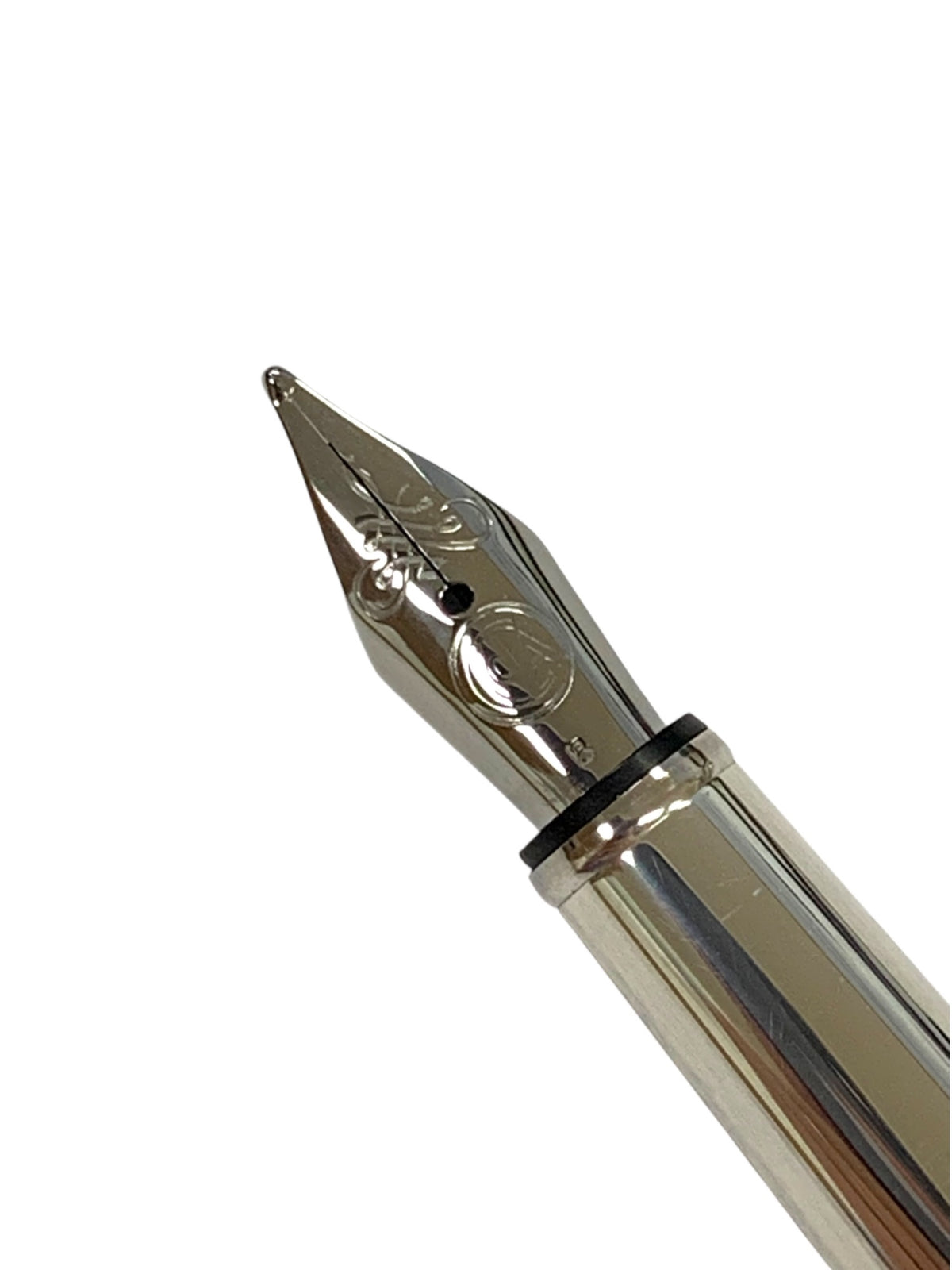 カランダッシュ 万年筆 旧タイプ エクリドール レトロ シルバー ロジウムコート B ITAZDO5VMM9C
