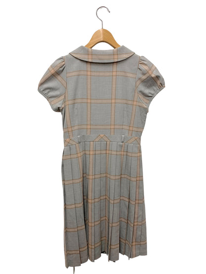 ブルーレーベルクレストブリッジ 55J17-624-07 ワンピース 36 グレー チェック プリーツ IT9QP251J4C8
